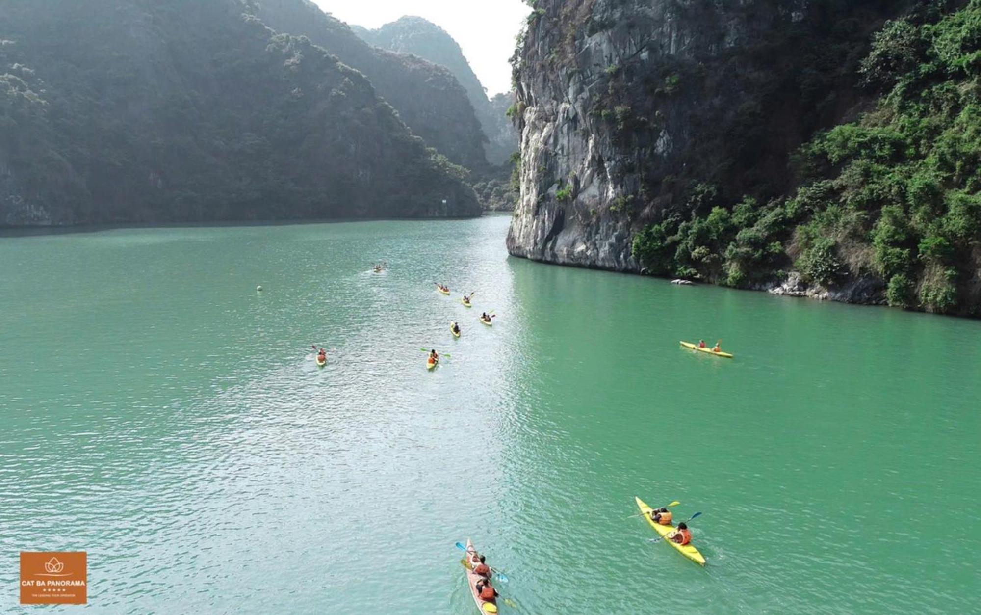 Green Mountain Cat Ba Hotel Dong Khe Sau المظهر الخارجي الصورة